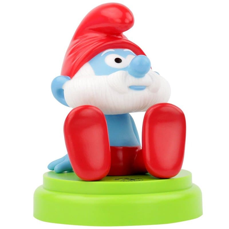 Veilleuse mobile à LED Papa Smurf 1800-0049 avec 3 piles AA