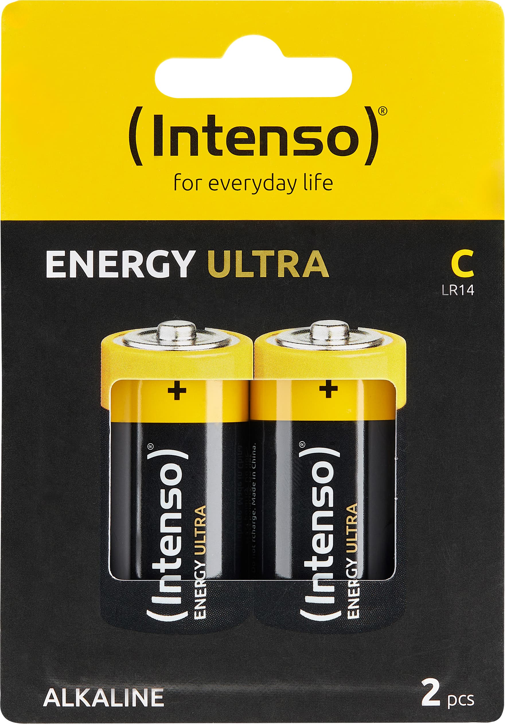 Piles alcalines Intenso, bébé, C, LR14, 1,5 volt – Energy Ultra (lot de 2)