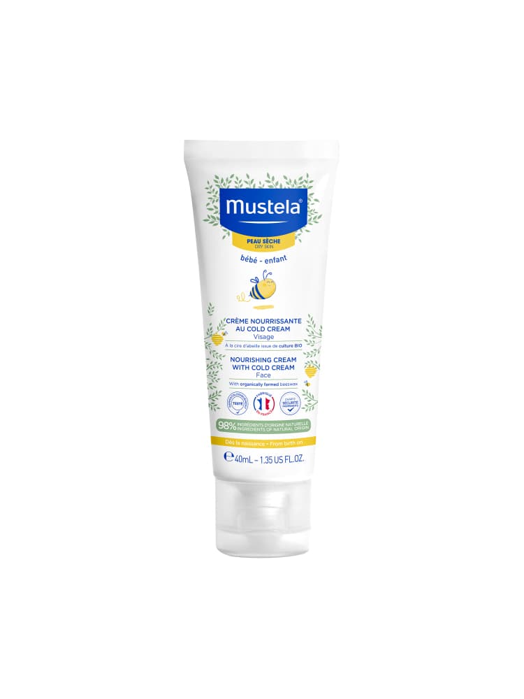 Mustela Crème Visage Nourrissante Cold Cream à la Cire d'Abeille 40 ml