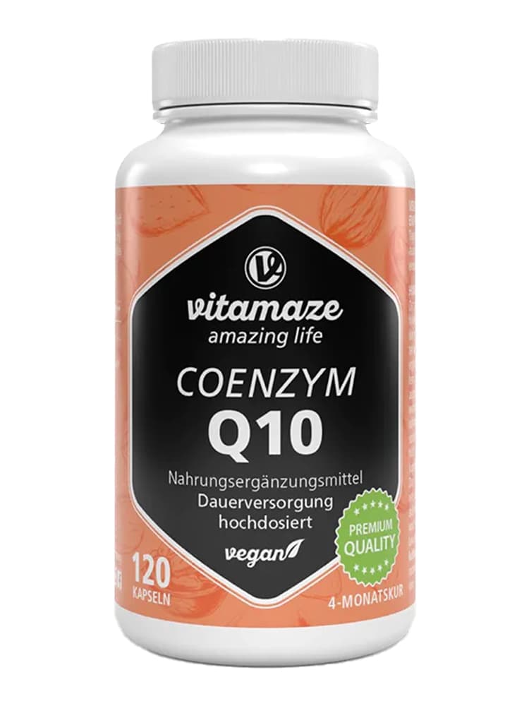 Vitamaze Coenzyme Q10 200 mg à Haute Dose Végétalien 120 Capsules