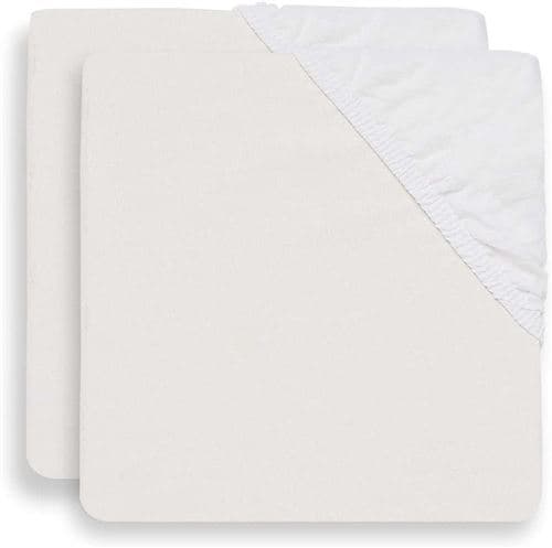 Drap housse blanc 80x80 cm coton - jollein