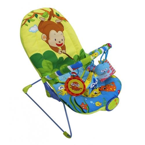 Berceuse, Transat pour Bébé, Motif marin, Dimensions: 80 x 51 x 60 cm