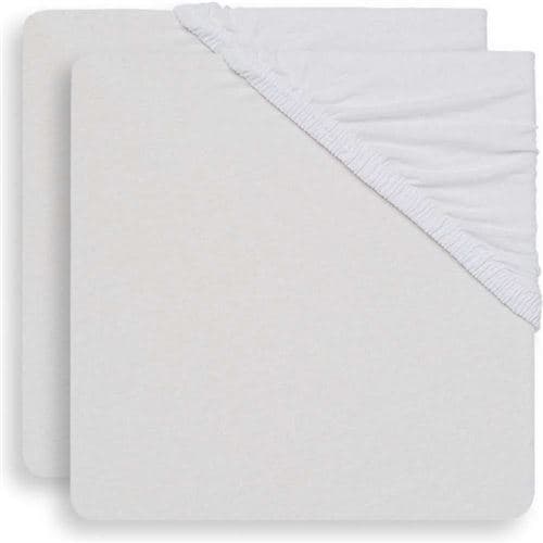 Drap housse blanc 60x90 cm coton polyester - jollein
