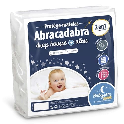Drap housse argent 60x120 cm coton - sweethome