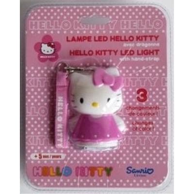 LAMPE LED HELLO KITTY AVEC DRAGONNE H:8CM