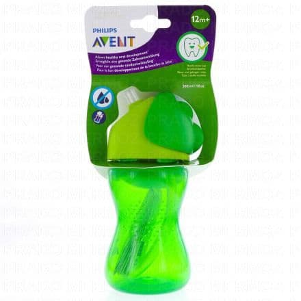 AVENT Tasse à Paille 300ml +12 Mois vert